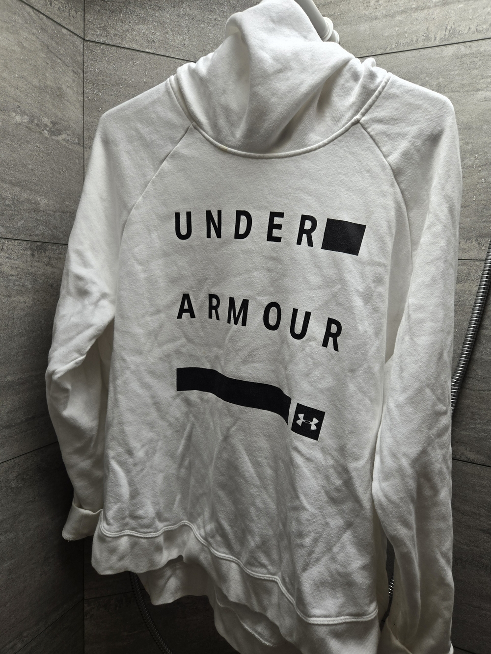 Under Armour Men's White Pullover Hoodie Sweatshirt